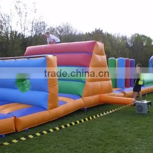 Outdoor Playground With Slide Large Inflatable Fun City Children Climbing Wall Obstacle Course thumbnail-6