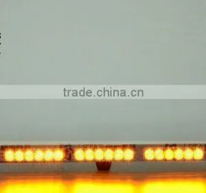 1W*42LED (42W)super Led 7 Heads 42 LED Yellow Vehicle Flashing Strobe Light Bar Warning Light (XN-186-7) thumbnail-2