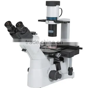 Trinocular Head InclinedInverted Microscope/High Point Extra Wide Field Eyepiece EW10X/22 thumbnail-2
