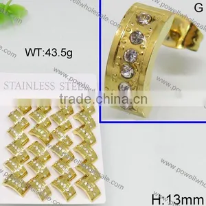 Latest Hot Golden Stud Earring Designs for Women thumbnail-4