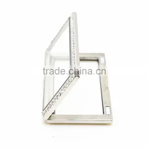 Rectangle Crystal Lockets Stainless Steel thumbnail-2