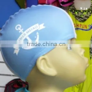 Children Blue Surf and Swimming Lycra Caps thumbnail-2