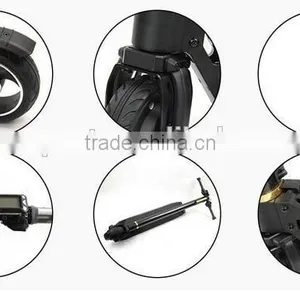 Foldable 2 Wheel Foot Stand up Electric Bike With Handle thumbnail-3