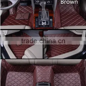 PU Leather All- Season Car Floor Mats Universal Car thumbnail-1