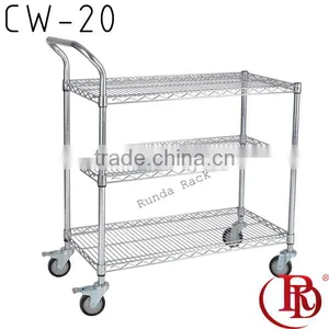 CW-20 Chrome Wire Oven Tubular Shoe Shelving Rack thumbnail-1