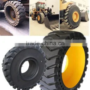 Rims Solid Rubber Tires Solid Loader Tyre 23.5 x 25 thumbnail-1