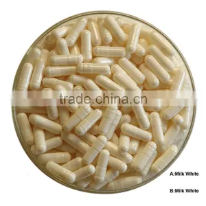 Size 0 Milk White Color Empty Gelatin Capsule Shell/ Capsule Empty Gelatin /empty Medicine Capsule thumbnail-1