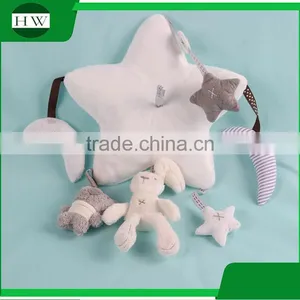 Christmas Gift Promotional Newborn Gift Set Nursery Baby Bed Crib Cot Hanging Bell Musical Mobile Plush Rattle Toy thumbnail-4