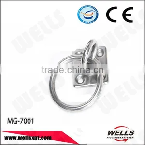 Wells Forged 20*60 Welded Stainless Steel 316 Hosting Pad Eye thumbnail-1