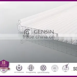 Haining Gensin U-lock Multiwall Polycarbonate Hollow Sheet Building Material thumbnail-2