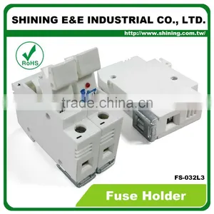 FS-032L3 Embedded Indicator 600V 32A 1 Pole RT18-32 Ceramic Fuse Holder thumbnail-1