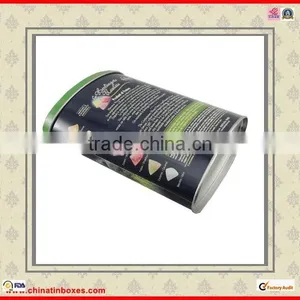 High Quality Oval Shape Custom Coffee Tin Box thumbnail-4