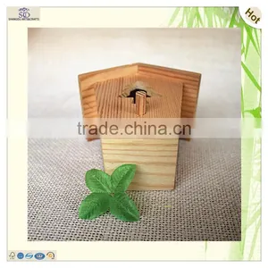 Carved Heart Tree Decoration Wooden Bird House Cages thumbnail-4