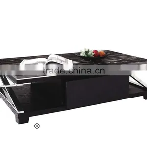 China Marble Top Tea Table With Wooden Drawers LH-207C thumbnail-1