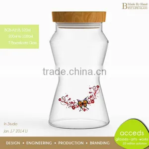 Personalized Pyrex Glass Tea Coffee Sugar Storage Jars Canisters thumbnail-1