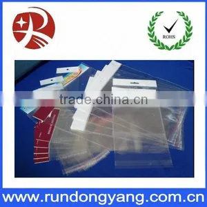 Clear Plastic Die Cut Bag With Card Head/with Self Adhesive Seal thumbnail-1