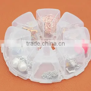 Round 8Lattice Transparent With Cover Storage Box thumbnail-2