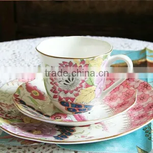 Porcelain Tea Cup Sets, Cup and Saucer, Coffee Cup and Saucer Set thumbnail-1
