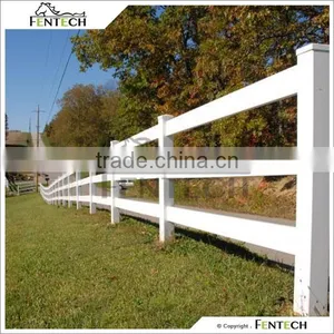 Fentech Fence Beige Three Rail Horse Fencing thumbnail-2