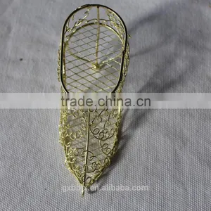 Rustic Vintage Style Iron Wire Metal High Heel Pumps Shoe Basket Decor thumbnail-1