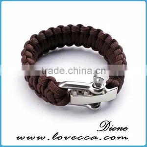 Wholesale Paracord Survival Bracelet Adjustable Buckle Bracelets for Outdoor Emergency thumbnail-4