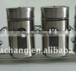 4pcs Glass Spice Jar Set With Stainless Steel Lid thumbnail-1