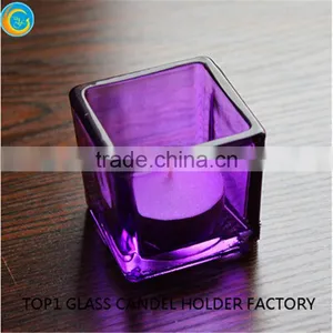 Sprayed Squre Glass Decor Wedding Table Decorations thumbnail-4