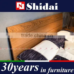 Latest Contemporary Wooden Platform Bed Designs Included Queen Size B-815 thumbnail-5