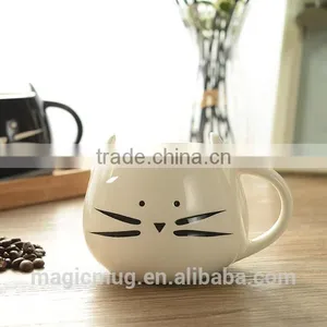 Creative Gift Cartoon Black and White Ceramic Cat Mug thumbnail-4