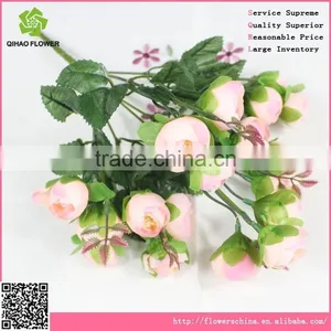 Fabric Camellia Bouquet Artificial Camellia Bouquet Flowers Landscaping Flowers thumbnail-1