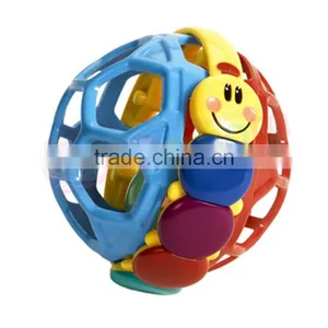 Early Educational Toy Ball Bendy Ball Plastic Baby Rattle thumbnail-1