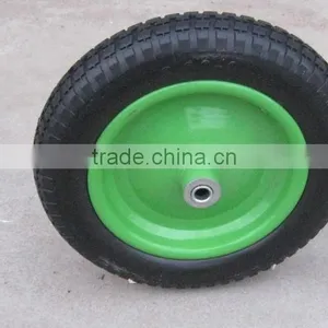 3.0-8 Puncture Proof pu Wheelbarrow Tyre Wheel for Sale Made in China thumbnail-2
