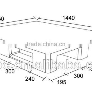 Plastic 3 Runners Racking Plastic Pallet thumbnail-3