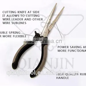 QJF-J36 Wholesale Stainless Steel Fishing Plier ,double Color Fishing Plier With Rubber Handle thumbnail-2