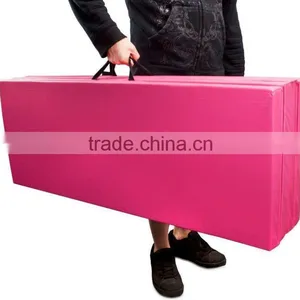 Pink Portable Cartwheel Exercise Tumbling Mat thumbnail-4