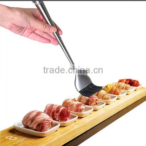 Amazon Hot Sale 12inch Long Stainless Steel Handle Silicone Basting Brush thumbnail-3