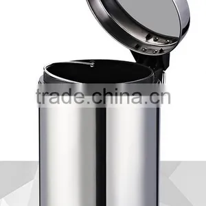 Home Used Indoor Metal Waste Bin With Swing Cover thumbnail-2