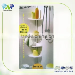 New Products Bathroom Corner Shampoo Shelf 4-tier Kitchen Plastic or Metal Storage Rack thumbnail-2