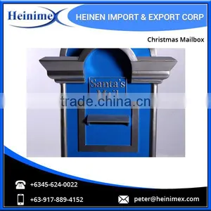 Premium Quality Blue and Silver Christmas Mailbox thumbnail-3