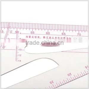 Kearing Sanwich Line Triangular Scale Rulers 1:4 & 1:5 Scale for Fashion Design, High Quality Ruler for Sewing Market #8545 thumbnail-2