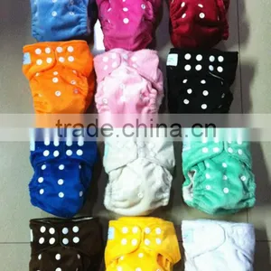 Double Row Snaps One Size Fits All Organic Cotton Baby Cloth Diapers thumbnail-1