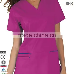Bulk Fashionable Nurse Uniform Designs ,Hospital Staff Medical Uniform Design NU-08 thumbnail-1