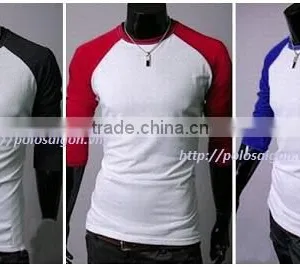 Men t - Shirt 3/4 Sleeve Raglan Baseball, 100% Cotton thumbnail-1