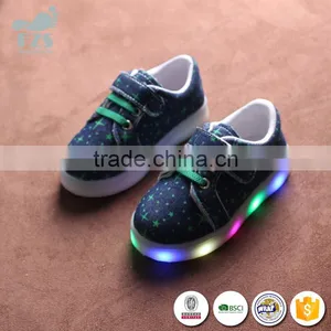 HFR-YS-54 Flashing Bling Recycled Colorful Student's Glowing Light Shoes thumbnail-1