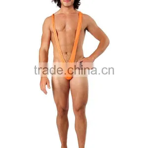 Borat Mankini Thong Swimsuit (Bright Red) thumbnail-1