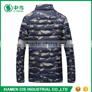 2017 New Style Winter Keep Warm Mens Ultralight Camo Printed Puffer Jacket for Sale thumbnail-3