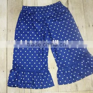 Hot Sale Kids Clothing Baby Sew Sassy Ruffle Pant Wholesale Baby Girls Icing Pants Children Harem Polka Dot Legging thumbnail-1