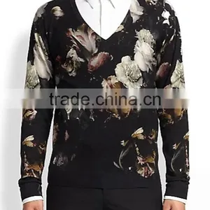 Latest Sweater Flower Full Print Designs for Men thumbnail-1