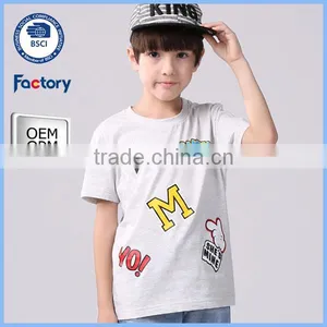 Hot Sale Child Clothes Boys T-shirts, Custom Children's T-shirts, High Quality Children's Boys T-shirts thumbnail-1