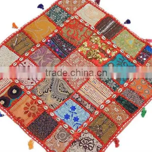 Decorative Indian Floor Cushion Square Big Jaipur Decor Luxurious Large Pillow thumbnail-1